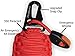 Holtzman’s Gorilla Egg : 550 Paracord Grenade Emergency Kit - Your Survival Pack Has an Upgraded Military Grade Carabiner Snap Hook Is Stuffed with 18 Tools (Red Orange)