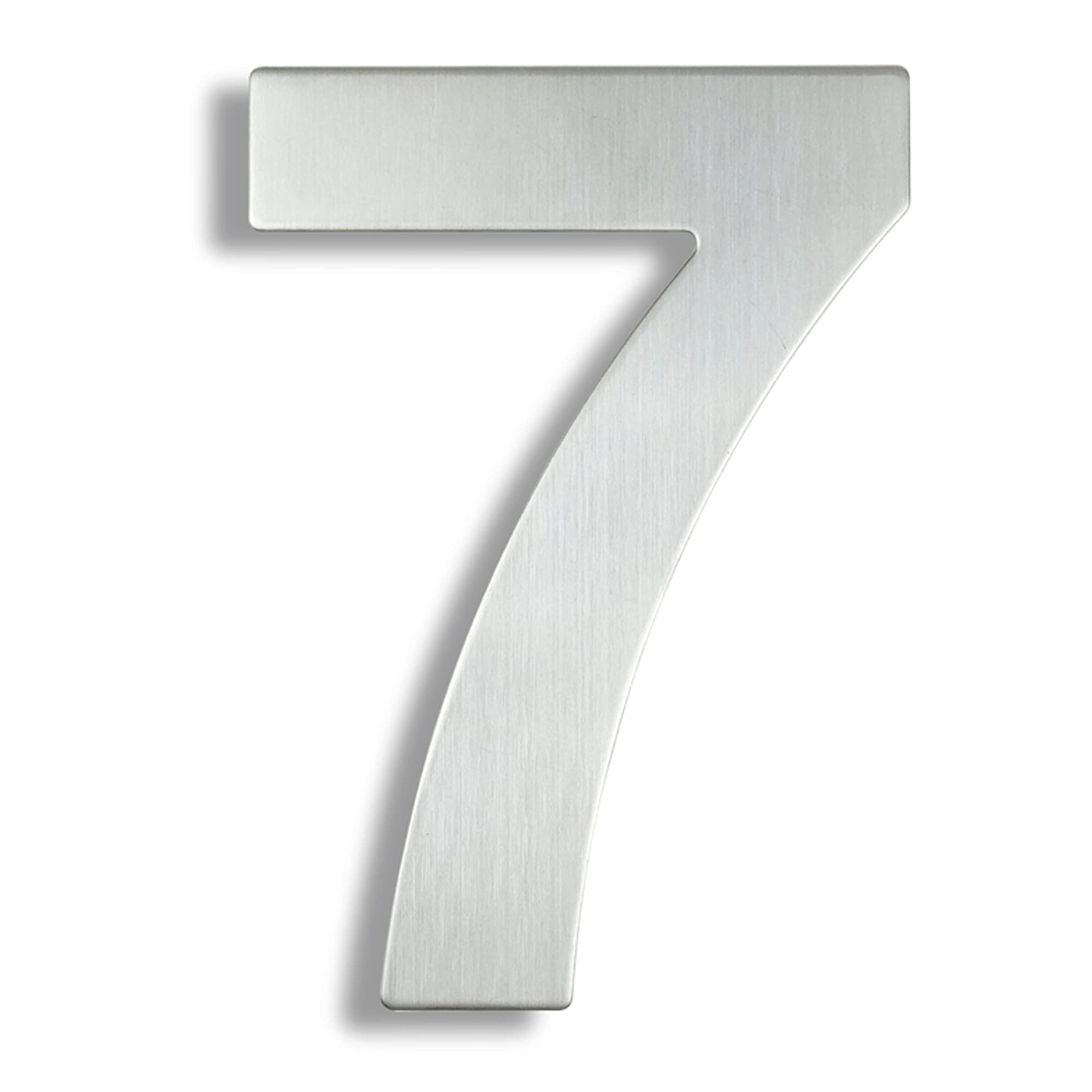 HASWARE 304 Stainless Steel Modern House Number 8 Inch/20cm Stylish Door Alphabet Plaque for Street Home Decor (7, 8 Inch Silver)