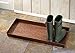 HF by LT Classic Scroll Pattern Metal Boot Tray, 30 x 13 inches, Antique Copper Finish