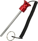 BROLEO Weight Machine Pin 8x125mm Iron Aluminum Red Easy Lock Pull Rope for Gym view 7