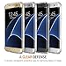 Trianium Galaxy S7 Edge Case, [Clear Cushion] Premium Bumper TPU/PC Scratch Resistant Cases for Samsung Galaxy S7 Edge Seamless Integrated Shock-Absorbing Cover with Back Hard Panel - Soft Clear