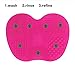 Makeup Brush Cleaning Mat, ESARORA Makeup Brush Cleaner Pad Set of 2 Cosmetic Brush Cleaning Mat Portable Washing Tool Scrubber Suction Cup (Pink)