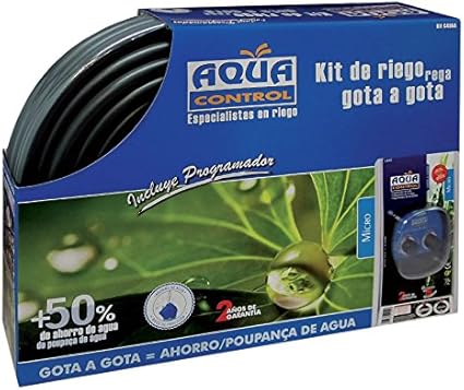 Aqua Control Riego por Goteo para Jardín-Incluye Goteros, Tubería ...
