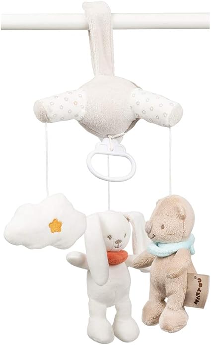 Nattou Mini Mobile Musical Avec Peluches Mia Et Basile Berceuse Douce La Le Lu 15 X 15 X 35 Cm Brun Blanc Amazon Fr Bebes Puericulture