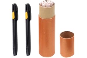 SHINEOFI 20Pcs Replaceable Dressmaker Chalk, Heat-Erasable Fabric Marking Tool for Clothes DIY Making with 2Pcs Pen Case