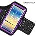SOSONS Armband for Samsung Galaxy Note 8/9/10/20+,Galaxy S22/S21/S10/S9/S8+, Water Resistant Sports Gym Armband Case for Samsung Galaxy Note/S/A/F Series,with Card Pockets and Key Slot(Purple)