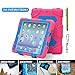 Aceguarder Apple Ipad Mini 1&2&3 Case Waterproof Rainproof Shockproof Kids Proof Case for Ipad Mini 2 Mini 1&2(gifts Outdoor Carabiner + Whistle + Handwritten Touch Pen) (PINK-BLUE)