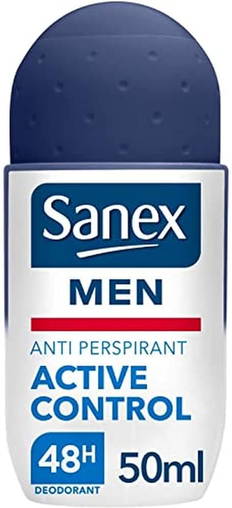 Sanex Men Active Control Antiperspirant Roll On Deodorant 50ml Normal Skin