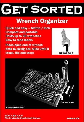 2 Tool+Sorter+Wrench+Organizer+Black