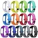 SKYLET 18mm 20mm 22mm Rubber Silicone Watch Band Strap Fastener Ring Loops Replacement Secure Keepers Holder Retainer