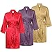 Swhiteme Women's Robe, 3/4 Sleeves