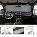 Front Windshield Sunshade Car Sun Shade Heat Shield JL Custom-fit Sunshade Sun Visor Mat for 2018 2019 Jeep Wrangler Rubicon Sahara JL 2/4 Doors