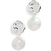 Lizzie Fortunato Women's Coin Reflection Earrings, Silver, One Size
