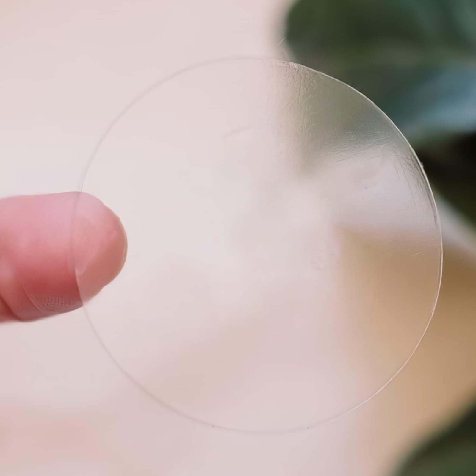 Photo 1 of 1" Transparent Stickers Labels, Clear Self-Adhesive Round Dot Stickers Labels- 300/ Pack