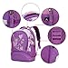Hynes Eagle Sweetheart Pattern Backpack Purple