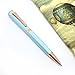Creoly Rose Gold and Silver Cute Ballpoint Pen Gift Set For Women - Refillable Aesthetic Pen Set With Black Ink, by Elmina