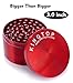 Kingtop Herb Spice Grinder Large 3.0 Inch Red