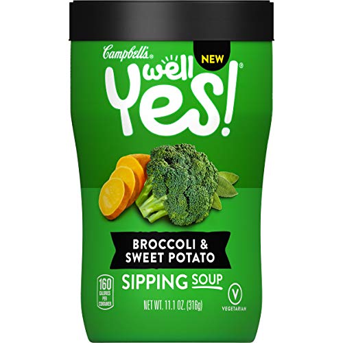 Campbell's Well Yes! Sipping Soup, Vegetable Soup On The Go, Broccoli & Sweet Potato, 11.1 Ounce Cup (Pack of 8) - Thumbnail 4