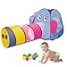Sonyabecca Play Tent Tunnel Playhouse for Kids Girls/BoysPop Up Play Tent Crawl Tunnel & Ball Pit