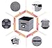 Onlyeasy Cloth Storage Bins - Foldable Cubes Organizer Container Basket Drawers with Leather Handles and Label Holders for Bedroom Closet Toys Cubby Bookcase, 10.5