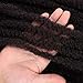 3 Packs Marley Braid Hair Extensions, Afro Kinky Curly Bulk Twist Crochet Braids Hair Extensions for Women (18