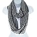 Houndstooth Lightweight Knitted Infinity Scarf