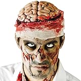 Zombie Brains Gruesome Halloween Headwear Mental Patient Bloody Costume Cap
