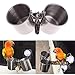 BLSMU Bird Cage Food Water Feeding Double Cups Bowl with Clip Stainless Steel Stand Perch for Parrot Parakeet Cage Accessoriesthumb 3