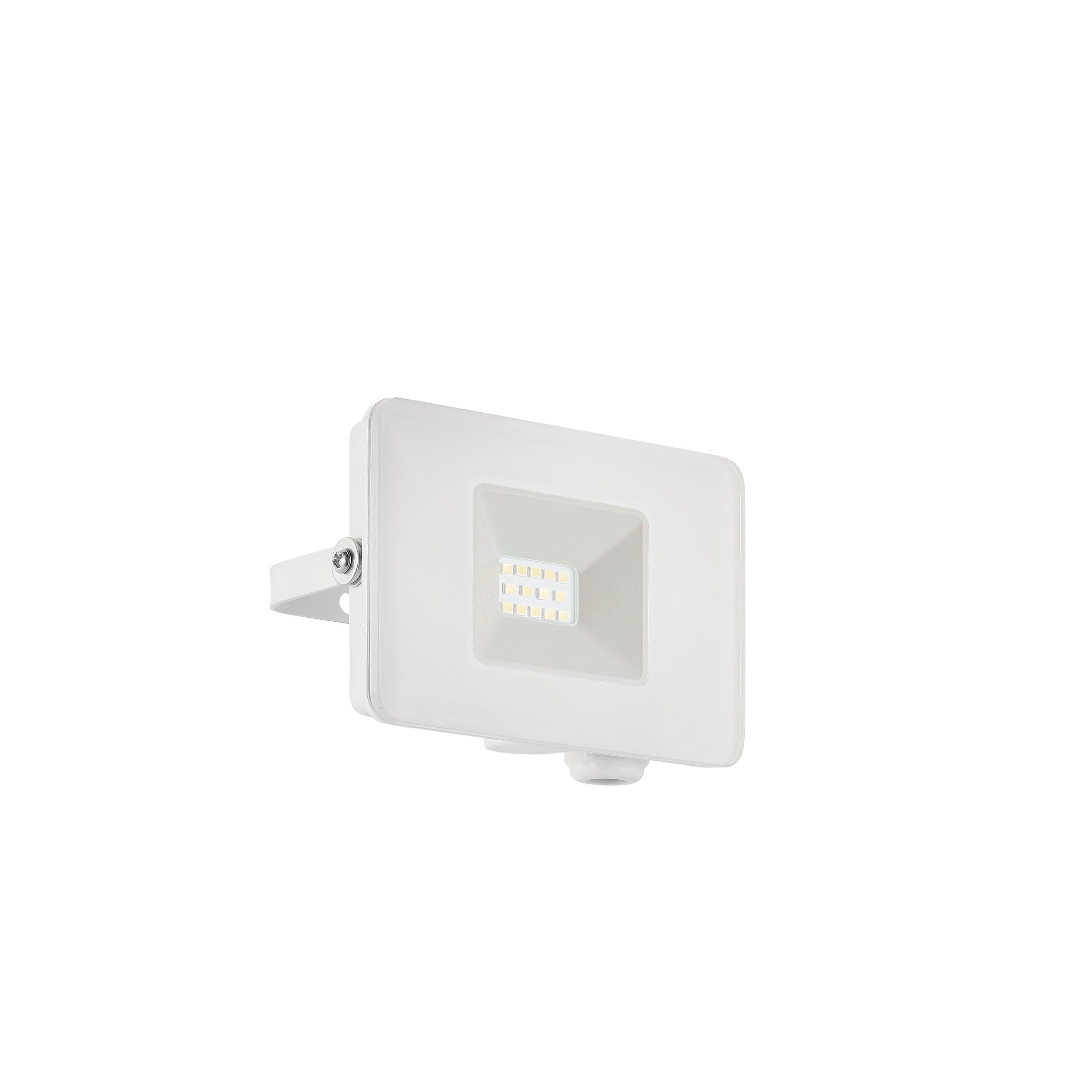 EGLO Faedo 3 LED Outdoor Spotlight, 1-Bulb Outdoor Light, Wall Spotlight Made of Aluminium, Colour: White, Glass: Clear, 10 Watt, IP65 — image 1