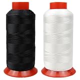 Bonded Polyester Thread High Strength Heavy Duty UV Resistant Outdoor Thread #69 T70 Size 210D/3Ply for Upholstery, Outdoor Market, Drapery, Leather, Denim and Luggage, 3000Yards Pack of 2
