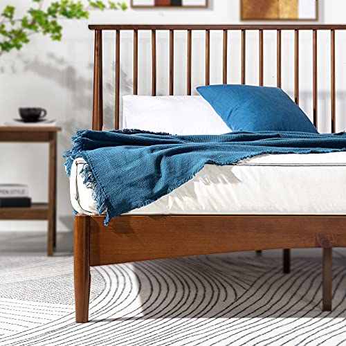 ZINUS Linda Mid Century Wood Platform Bed Frame, Solid Wood Foundation ...