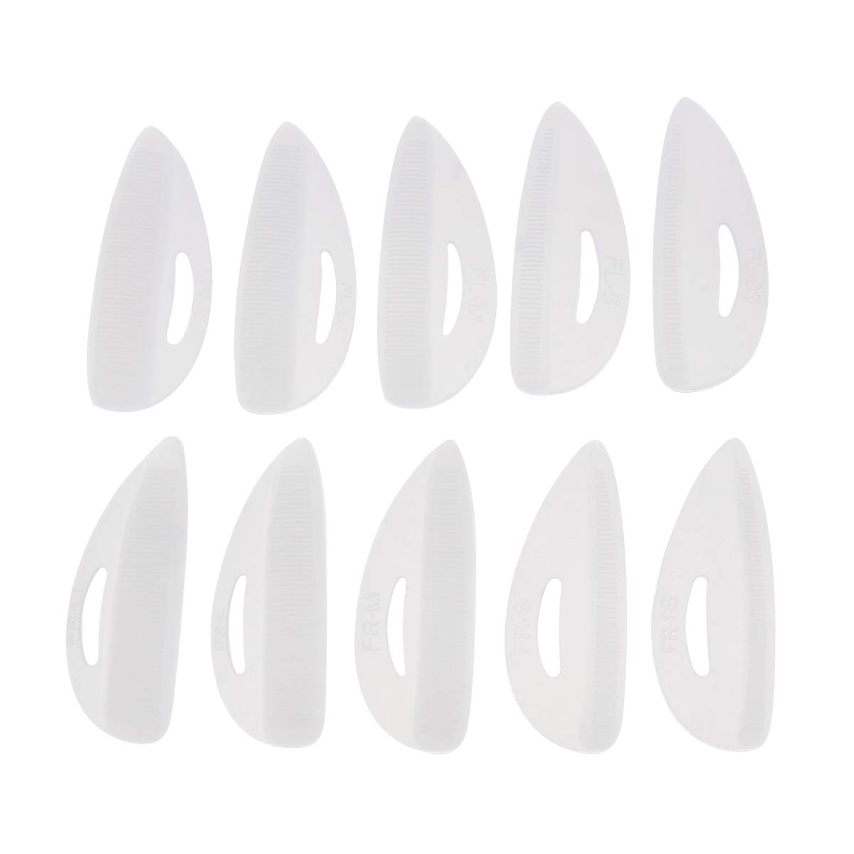 Lurrose 10 Pcs Silicone Eyelash Perm Curler Reusable Lash Lift Rods Shield Pads False Eyelash Patches Makeup Tool
