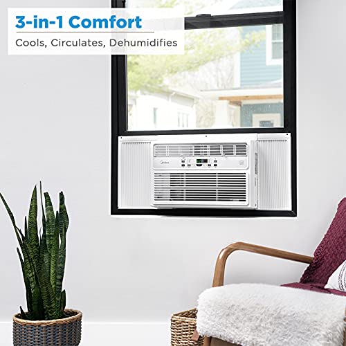 Midea 6,000 BTU EasyCool Window Air Conditioner, Dehumidifier and Fan