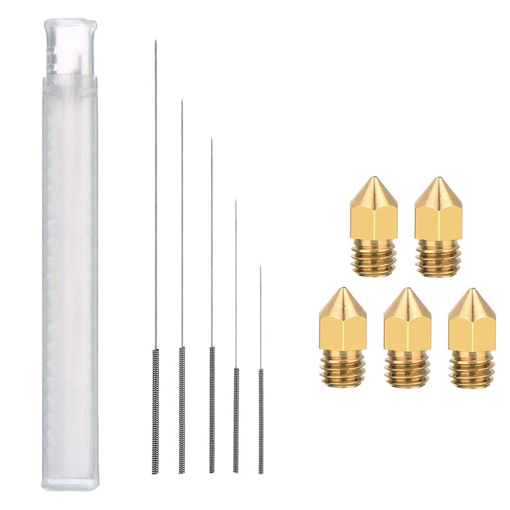 Kit De 10 Aiguilles De Nettoyage Réutilisables Pour Imprimante 3D - Diamètres 0.2 à 0.4mm - Neuf Sous Emballage