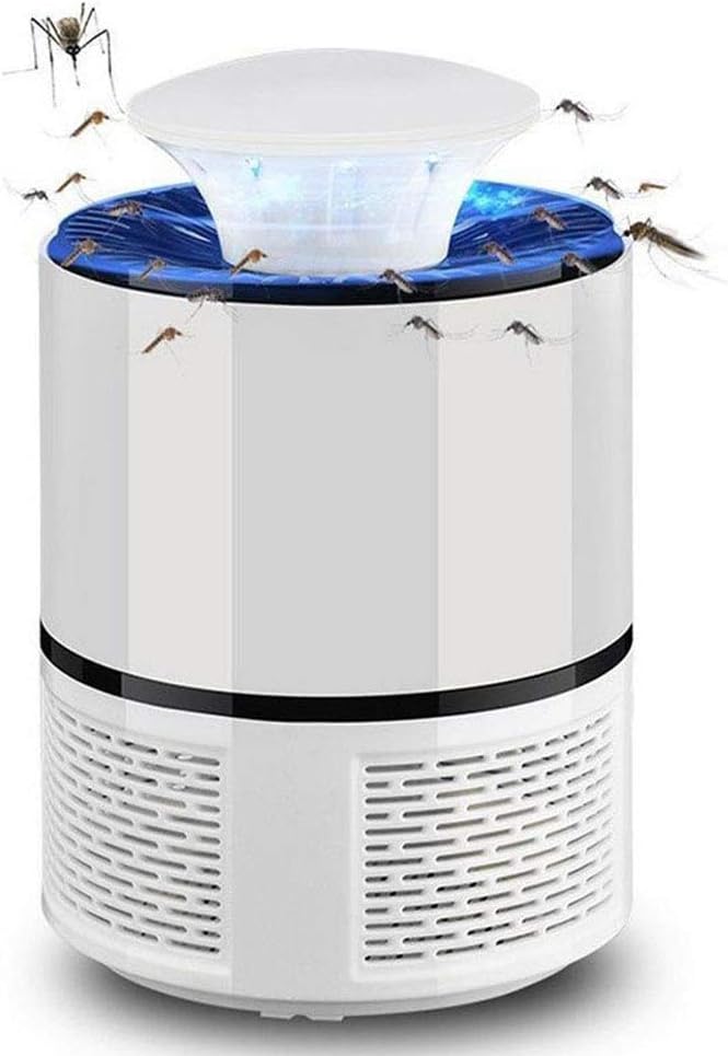 Creamon Mosquito Killer LED Lamps, DC5V No Radiation Electric Vortex Mosquito Killer LED Lamps Household Mosquito Repellent Device White