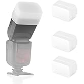 Flash Diffuser for Speedlight [3-Pack], Compatible with Canon 560 565EX 580EX and with Godox V860 TT600 - Speedlight, Camera 