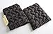 FAYBOX Short Women Crochet Boot Cuffs Winter Cable Knit Leg Warmers Dark Gray