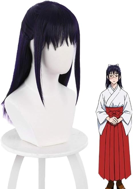 Amazon Reemonde 庵歌姫 ウィッグ 呪術廻戦 コスプレウィッグ いおり うたひめ 耐熱 カツラ アニメ ストレート ロング 専用ネット付き Cos Wig プレゼント イベント お祭り パーティー 用 コスプレ 仮装 通販