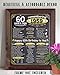 60th Birthday Poster (Sixty, 60) - Remembering The Year 1959-11x14 Unframed Art Print - Makes a Perfect Birthday Decoration Under $15
