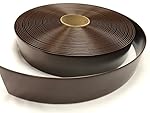 2" Wide Vinyl Strap for Patio Pool Lawn Garden Furniture 45' Roll To Make Your Own Replacement Straps -PLUS 50 Free Fasteners! (208 DARK BROWN)