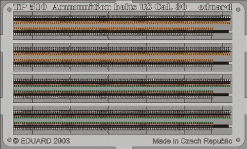 1:35 Eduard Photoetch (zoom) Ammunition Belts Us Cal 0.30 Detail Set.
