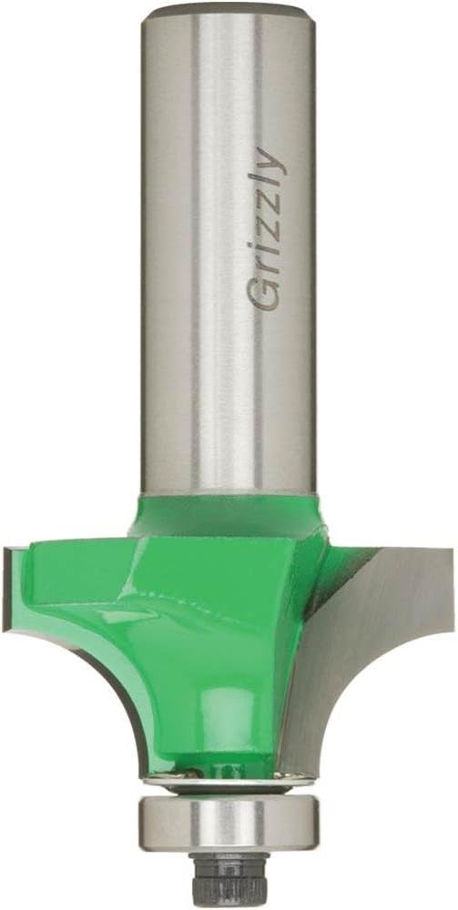 Roman Carbide 3/8-Inch Radius Cove Router Bit - 1/4-Inch Shank For Smooth Edging
