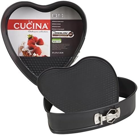 Love Heart Shape Non Stick Baking Spring Form Cake Tins Set Oven Tray Bakeware