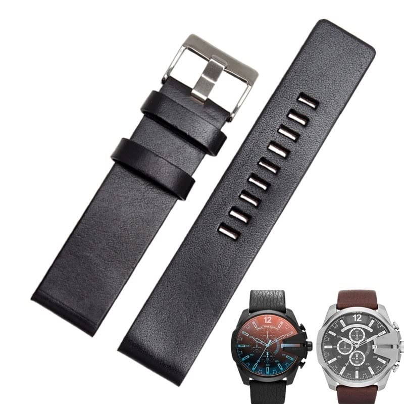 TPUOTI Cow Leather Strap For DIESEL Watchband