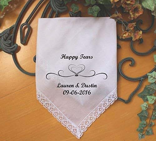 Amazon.com: Wedding Guests handkerchief, Personalized ...