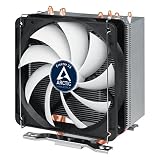 ARCTIC Freezer 33 - Semi Passive Tower CPU Cooler for Intel 115X/2011-3 and AMD AM4 with 120 mm PWM Fan, Silent high Performance Cooler up to 150W TDP - Grey/Black