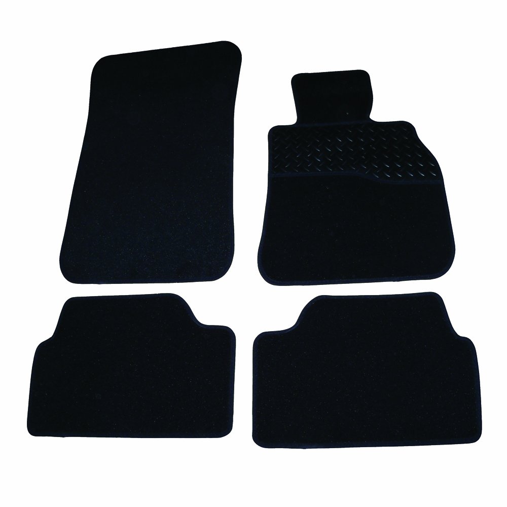 Sakura Carpet with Rubber Heelpad Mat Set Bmw E87 1 Series Hatch 04-11 - Black