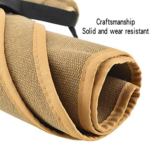 Geboor Firewood Carrier Log Tote Bag Canvas Fire Wood Holder Fireplace Wood Stove Accessories Padded Handle Storage Bag - Thumbnail 7