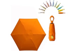 ERISED'S BIFROST Mini Sun Travel Umbrella Ring handle Coating Layer Fabric Compact Folding Purse Umbrella/Lightweight Small Portable Backpack/Rain Sun/Blocking/Anti UPF 50 UV Protection 99.9% Men Women Kids