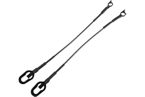 REPAIROCK 1 Pair Tailgate Cables Tail Gate Support Cables for Dodge for Ram 1500 2500 3500 94-02 Lift Gate Support Straps Pic